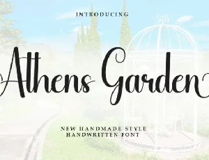 Athens Garden font