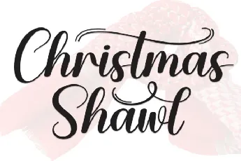 Christmas Shawl Script font