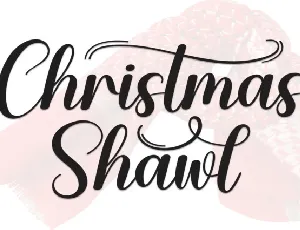 Christmas Shawl Script font