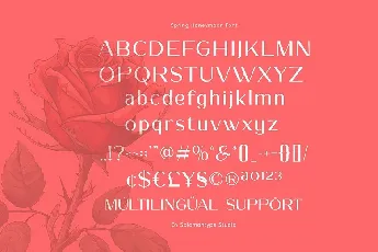 Spring Honeymoon font