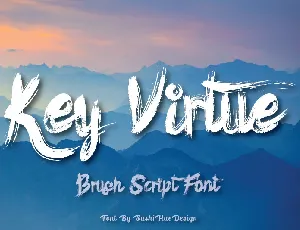 Key Virtue Brush font