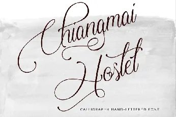 Chiangmai Hostel Free font