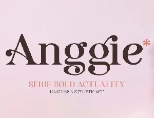 Anggie font