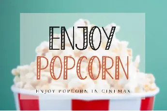 Enjoy Popcorn Bold font