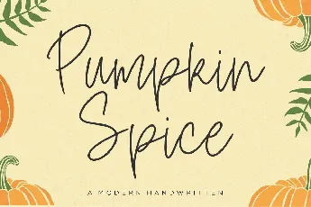 Pumpkin Spice font