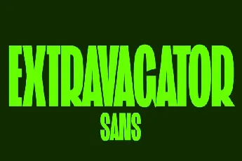 ST Extravagator Sans font