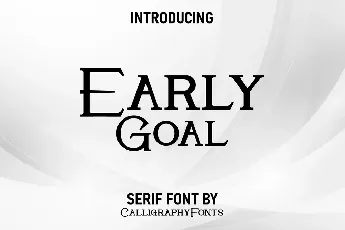Early Goal font