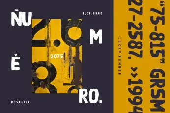 Black Ground Typeface font