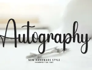 Autography Handwritten Typeface font