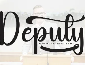 Deputy Script font