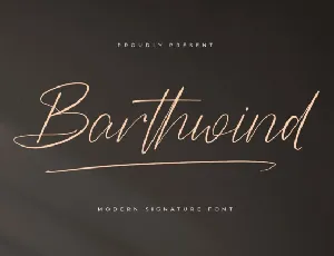 Barthwind font
