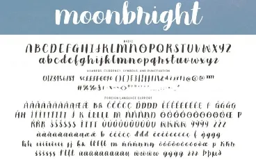 Moonbright Handwritten font