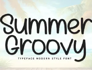 Summer Groovy Display font