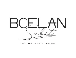 Boelan Sabit font