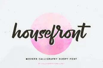 Housefront Demo font