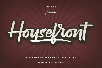 Housefront Demo font