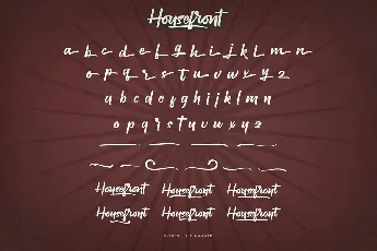 Housefront Demo font