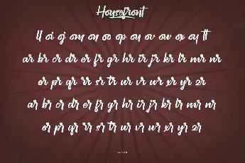 Housefront Demo font