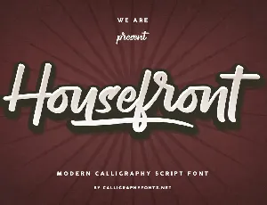 Housefront Demo font