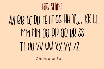 BIG SHINE font