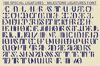 Milestone Ligatures Demo font