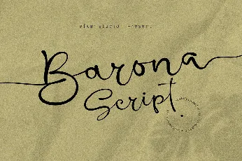 Barona Script font