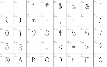 Rudiment font