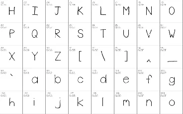 Rudiment font