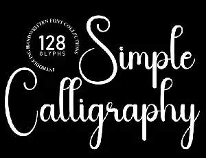 Simple Calligraphy font