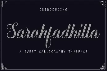 Sarahfadhilla font