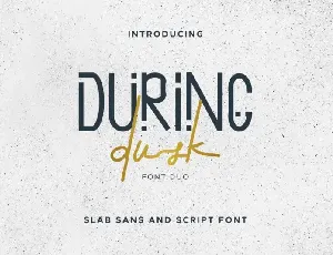 During Dusk Duo font