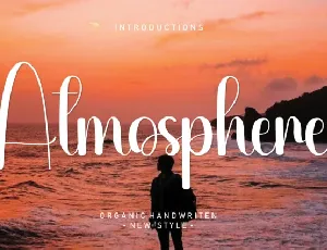 Atmosphere Script font