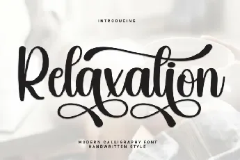 Relaxation Script font