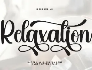 Relaxation Script font