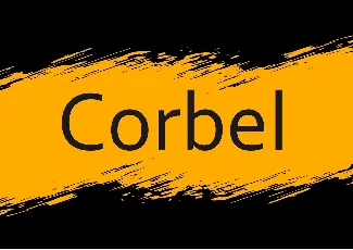 corbel font