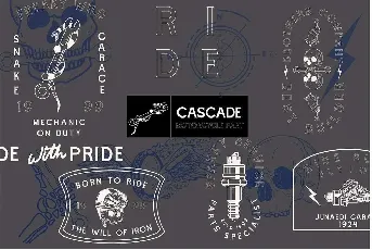 Cascade Motorcycle Free font