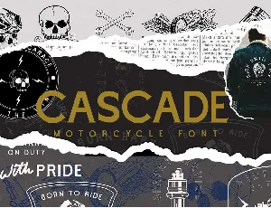 Cascade Motorcycle Free font