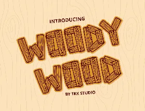 Woody Wood DEMO font