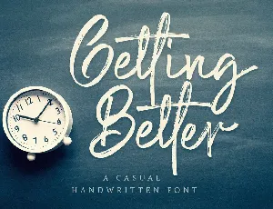 Getting Better font