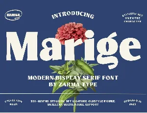 Marige font