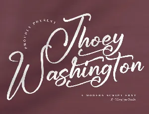 Jhoey Washington font