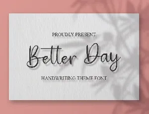 Better Day font