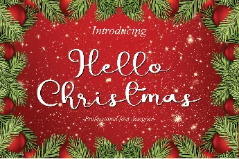 Hello Christmas font