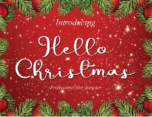 Hello Christmas font