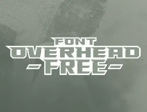 Overhead – Geometric font