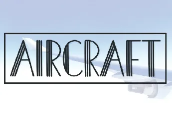 Aircraft Display font