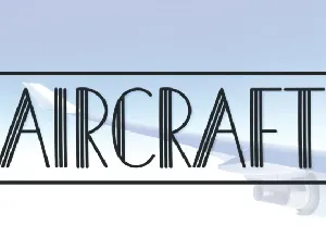 Aircraft Display font