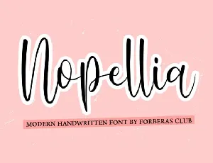 Nopellia font