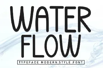 Water Flow Display font