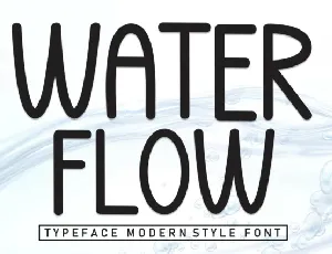 Water Flow Display font